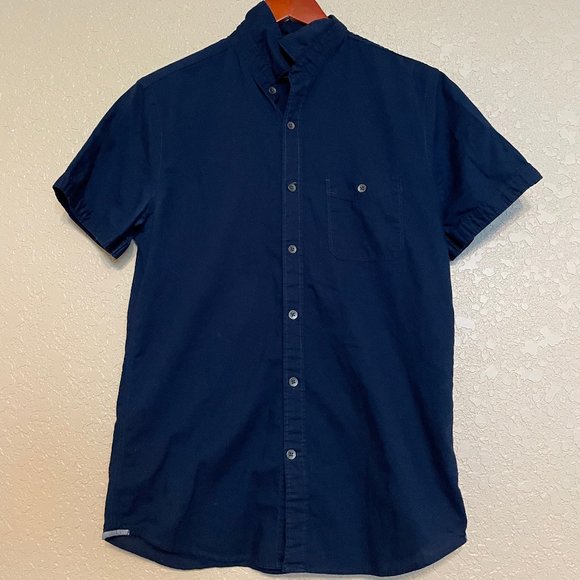 Express Other - Express Slim Soft Wash Button Up Short Sleeve Shirt
